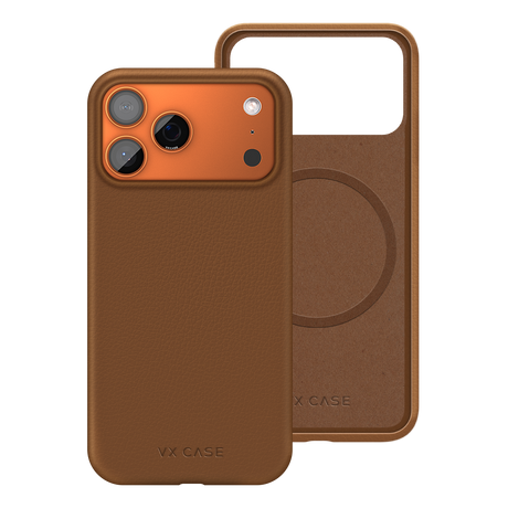 Capa MagSafe iPhone 17 Pro Max - Couro Marrom