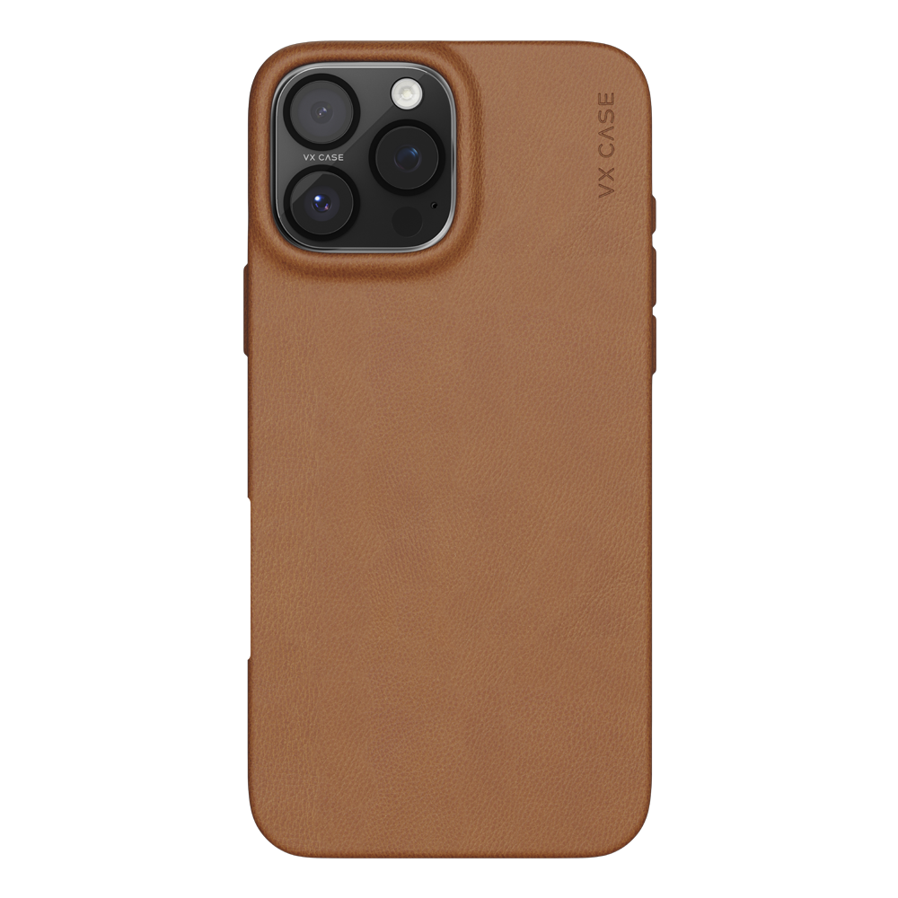 Capa Magsafe iPhone 16 Pro Max Couro Marrom