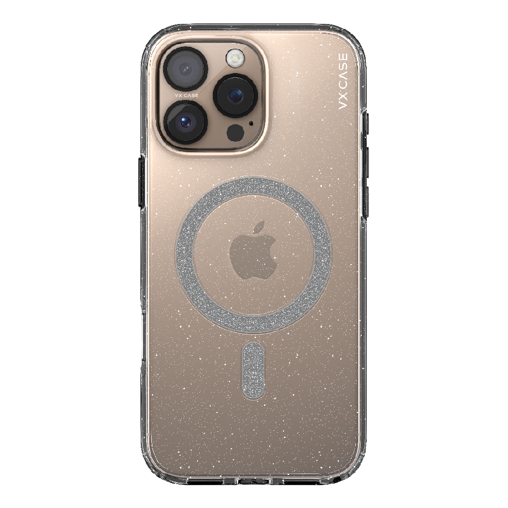 Capa Magsafe iPhone 16 Pro Max Transparente - Glitter