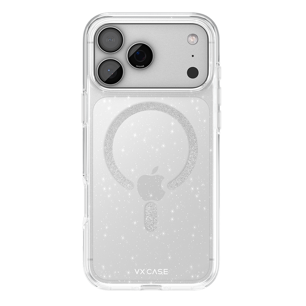 Capa MagSafe iPhone 17 Pro Max Transparente - Glitter