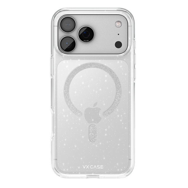 Capa MagSafe iPhone 17 Pro Max Transparente - Glitter