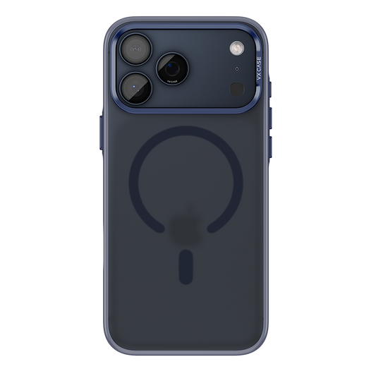 Capinha de Celular Titanium azul com MagSafe e fundo fosco VX Case para iPhone 17 Pro Max