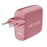 Carregador de Parede com 2 portas USB + 1 Type-C Turbo 32W Turbo Rose
