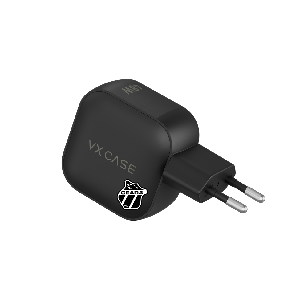 Adaptador de Carga Turbo 48W 2 Tipo-C Striker Preto - Ceará
