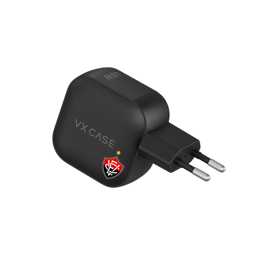 Adaptador de Carga Turbo 48W 2 Tipo-C Striker Preto - Vitória