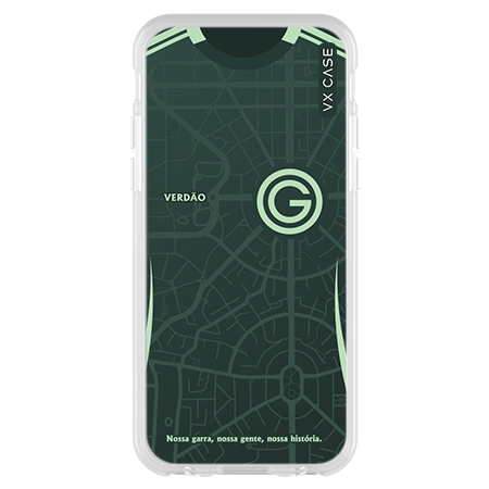 Capinha de Celular estampada edição Goiás Esporte Clube Verdão mapa da cidade VX Case para iPhone