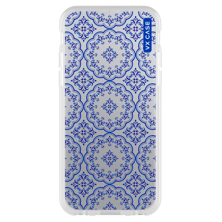 Capinha de Celular estampada azulejo português transparente VX Case