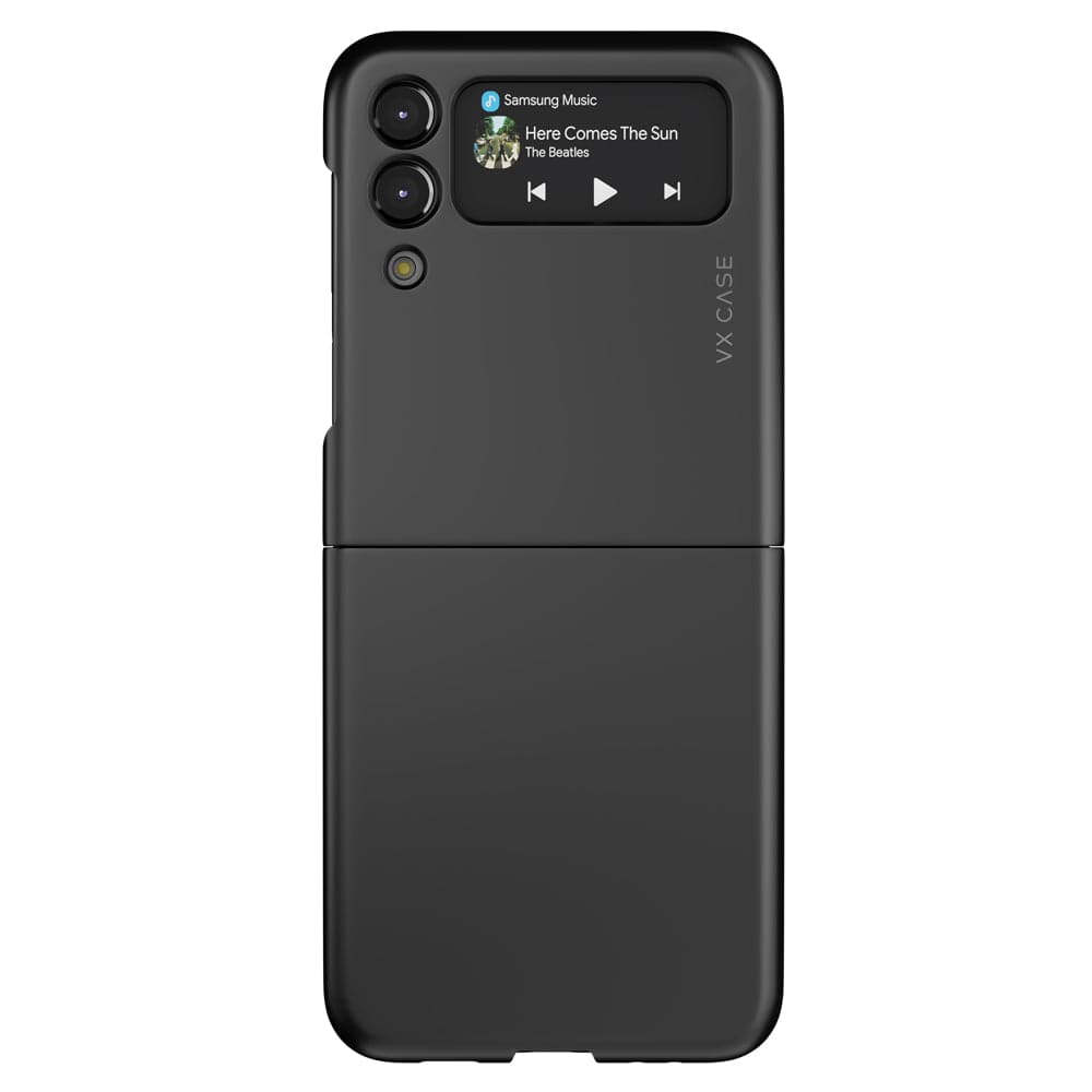 Capinha de Celular Smooth preta VX Case para Samsung Galaxy Z Flip 3