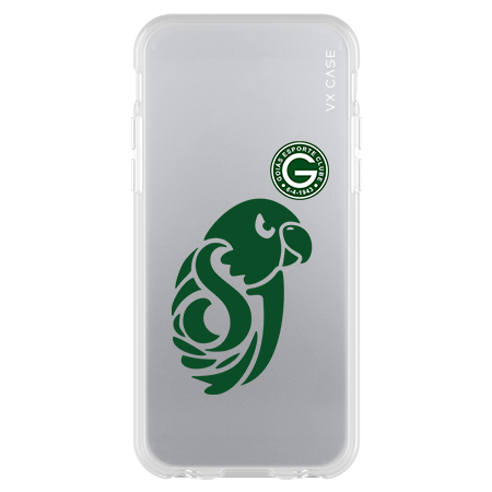 Capinha de Celular transparente edição Goiás Esporte Clube com papagaio verde VX Case