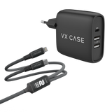 Kit Cyber: Carregador Turbo 32W + Cabo 2 em 1