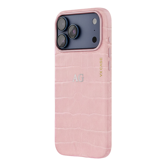 Capa Croco Leather Collection MagSafe VX Case - Croco Rosé - foto 1
