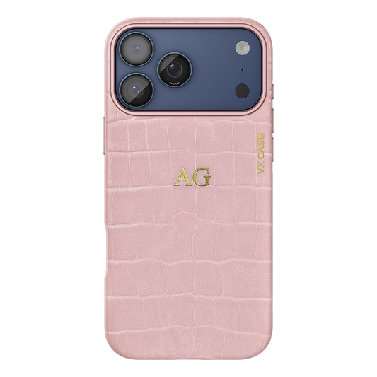 Capa Croco Leather Collection MagSafe VX Case - Croco Rosé - foto 2