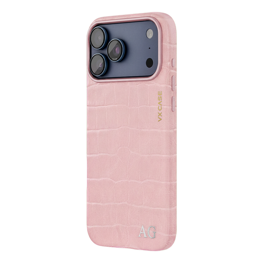 Capa Croco Leather Collection MagSafe VX Case - Croco Rosé - foto 6