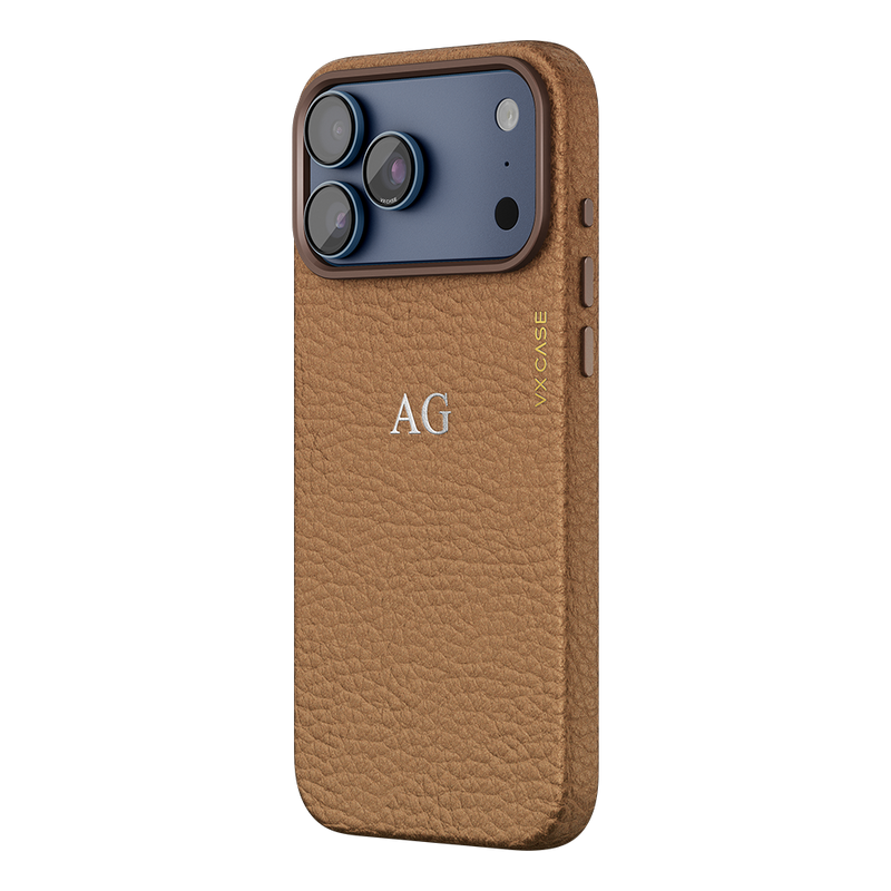 Capa Leather Collection MagSafe VX Case - Leather Caramel - foto 1