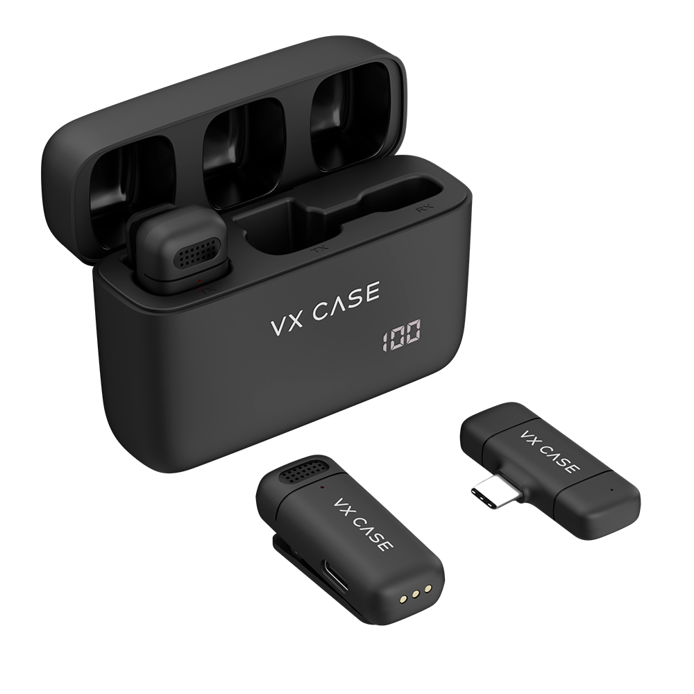 Microfone de Lapela Wireless Sublime VX Case Type C - Com adaptador Ty