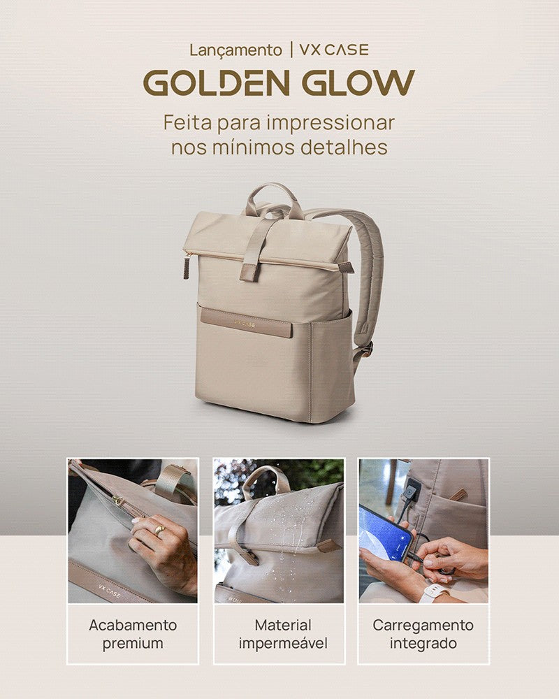 Lançamento Mochila Golden Glow VX Case