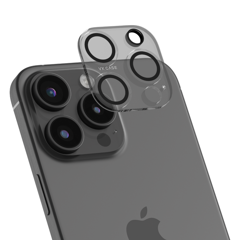 Película de Câmera Proteção Anti-Impacto Anti-Risco Premium VX Case iPhone 15 Pro Max