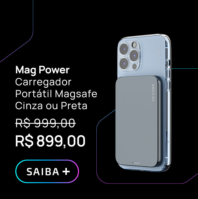 Mag Power - Bateria e carregador portátil MagSafe com 5.000 mAh 15W - VX Case