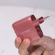 Carregador de Parede com 2 portas USB + 1 Type-C Turbo 32W Turbo Rose