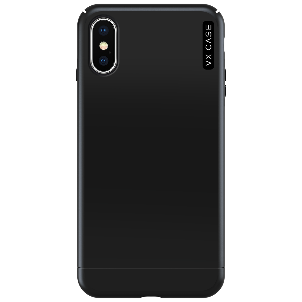 Capa para iPhone X de Polímero Preta Fosca