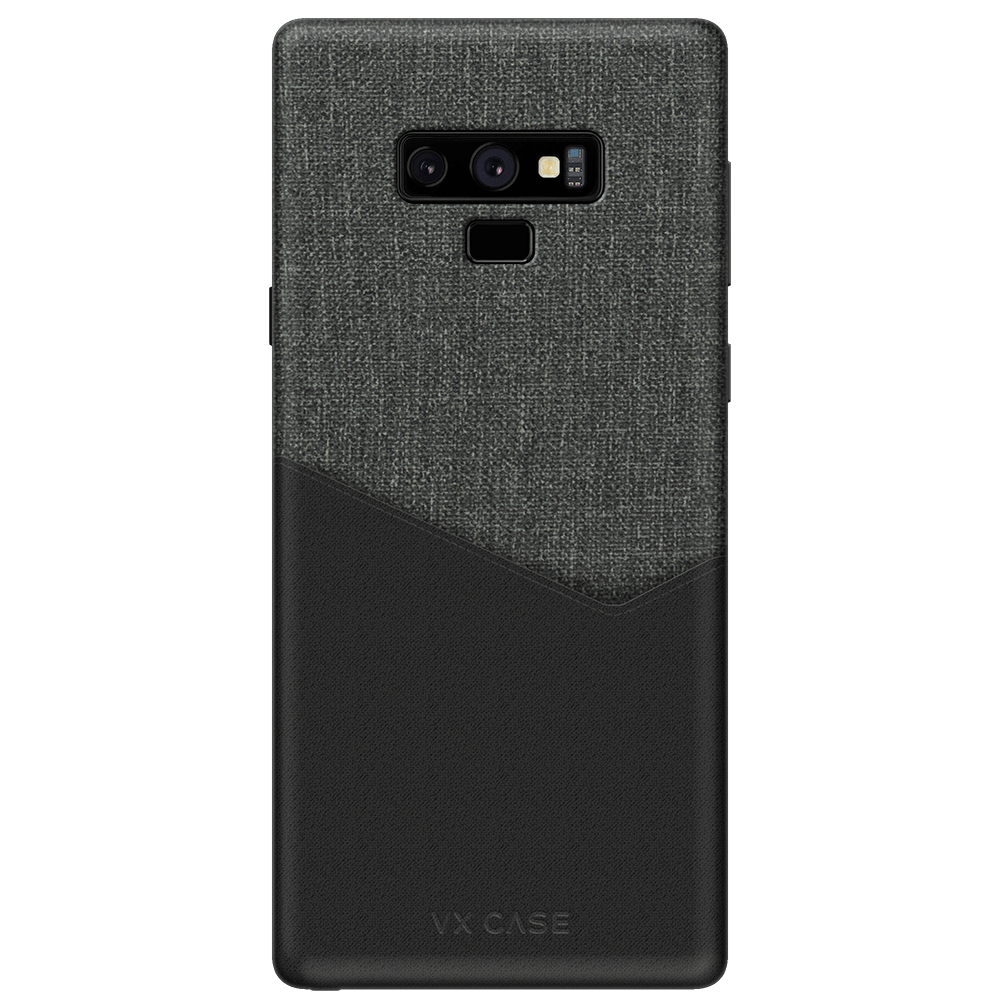 Capa Tailor Wallet para Galaxy Note 9 - Couro Cinza