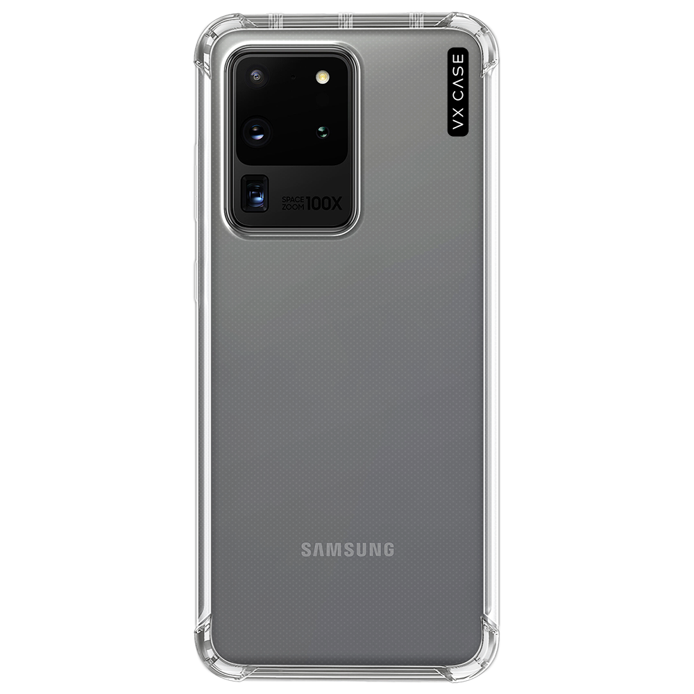 Capinha de Celular Silicone TPU Transparente VX Case Samsung Galaxy S20 Ultra