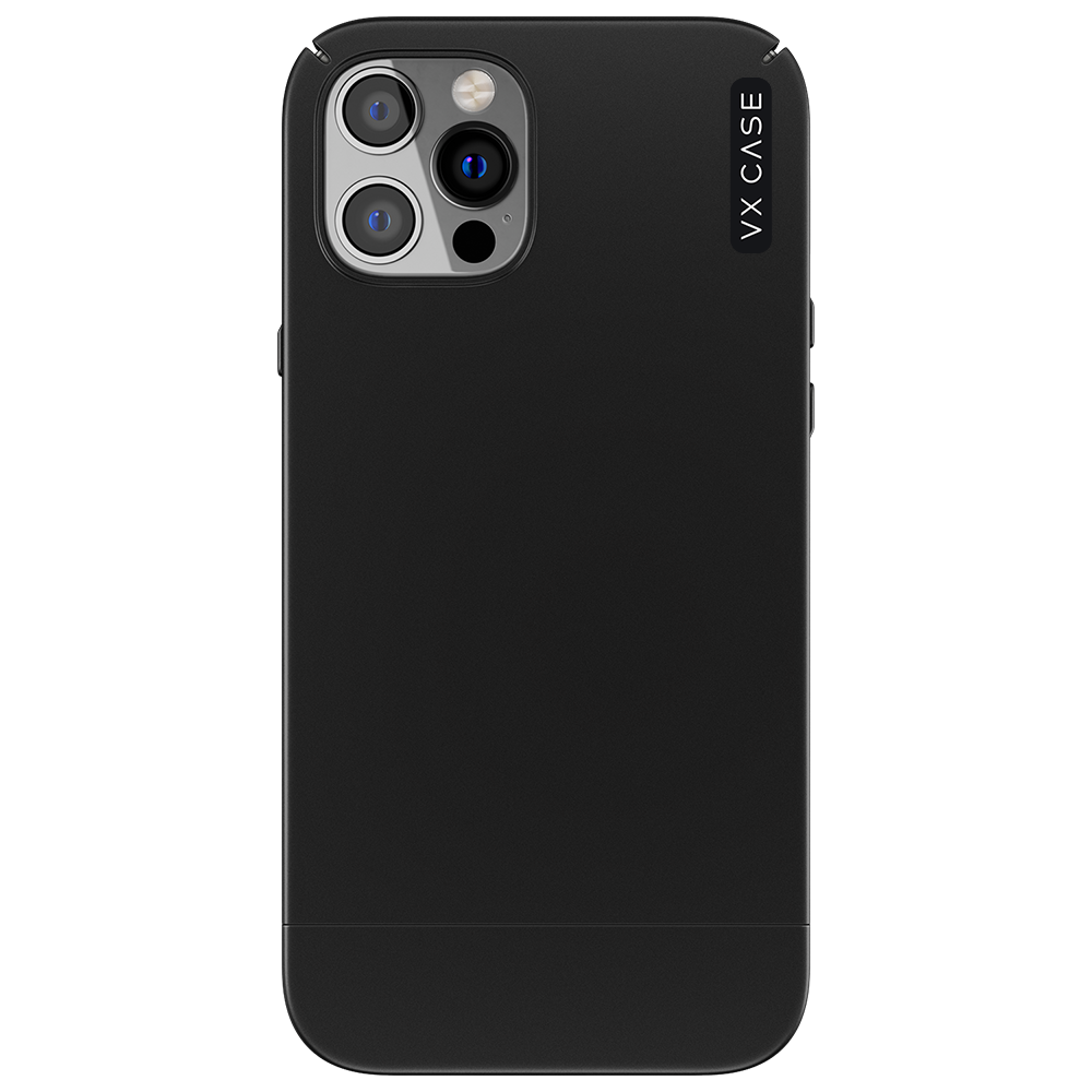 Capa para iPhone 12 Pro Max de Polímero Preta Fosca