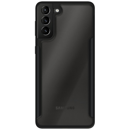 iPhone com capa VX Case Shield Cover, proteção reforçada na cor preta.