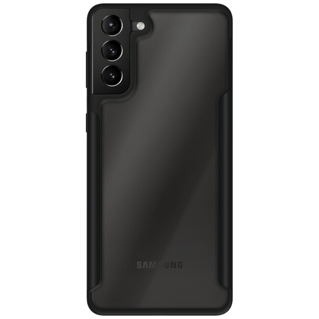 iPhone com capa VX Case Shield Cover, proteção reforçada na cor preta.