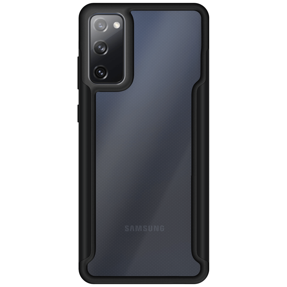 iPhone com capa VX Case Shield Cover, proteção reforçada na cor preta.