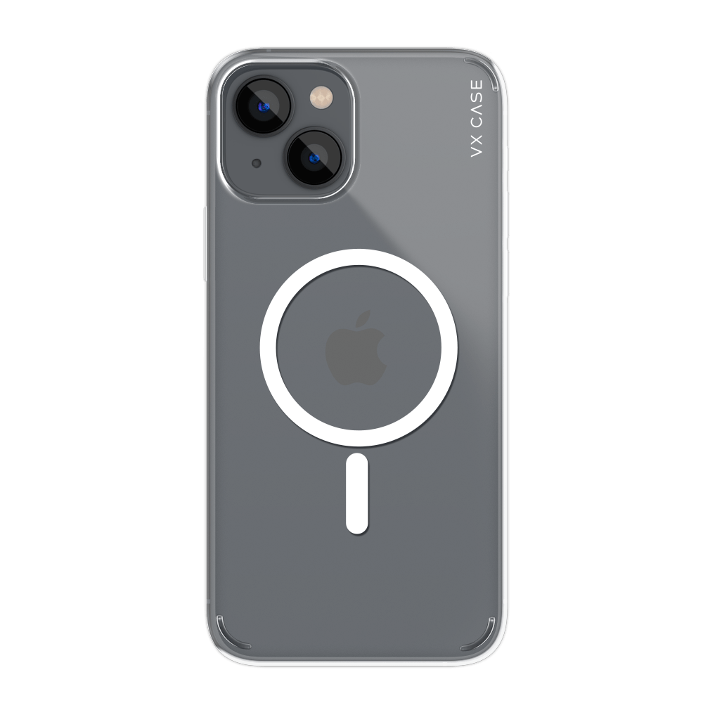 Capa Magsafe para iPhone 13 - Silicone Rígida Transparente - VX Case