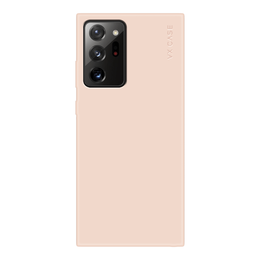 iPhone com capa VX Case smooth, acabamento cor iogurte e toque suave.