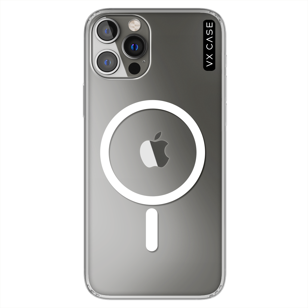 Capa Magsafe para iPhone 14 Pro - Silicone Rígida Transparente