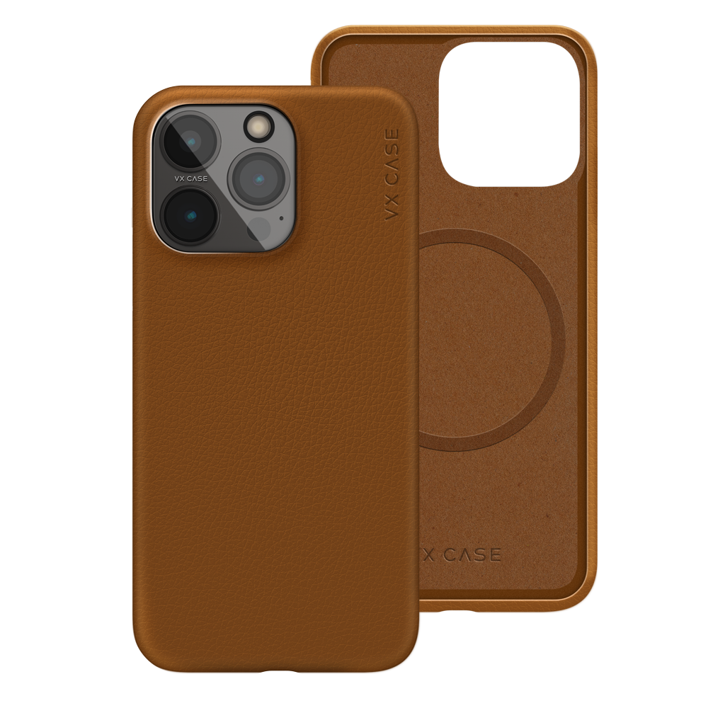 Capa Magsafe para iPhone 14 Pro Max Marrom - Couro
