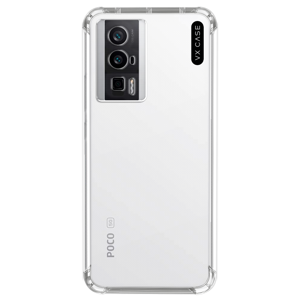 Capa VX Case para Poco F5 Pro - Silicone TPU Transparente