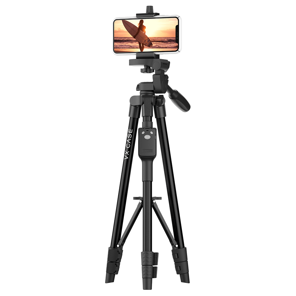 Tripé Fotográfico VX Case Profissional para Câmera e Suporte para Smartphones