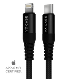 Cabo para iPhone/iPad USB Tipo-C PD Lightning Dragon 1,20m VX Case Preto - VX Case