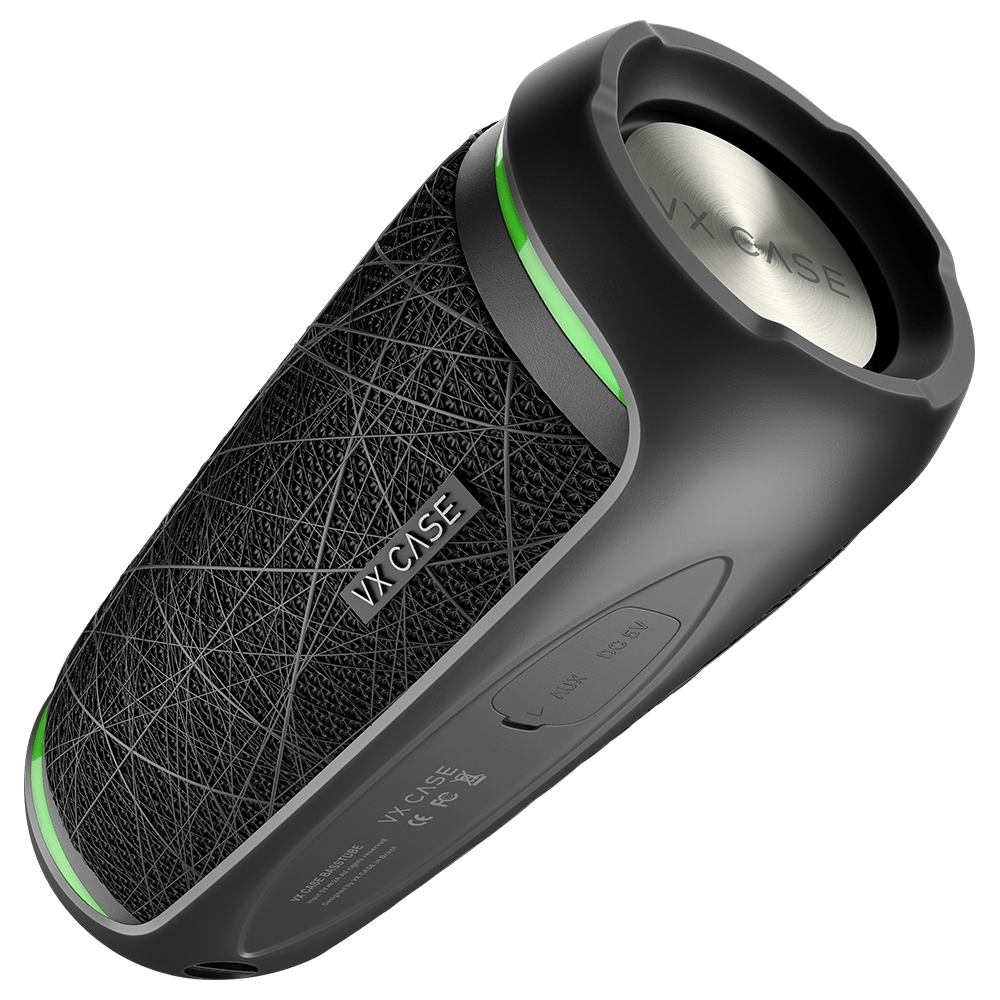 Caixa de Som Bluetooth Hurricane Preta - VX Case - VX Case