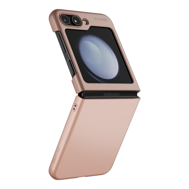 Capa para Galaxy Z Flip 5 Rosê Gold - Emborrachada