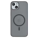 Capa Magsafe para iPhone 15 Plus Graffiti  com Fundo Fosco - Titanium