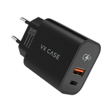 Adaptador de Carga 1 USB 1 Type C VX Case - Preto