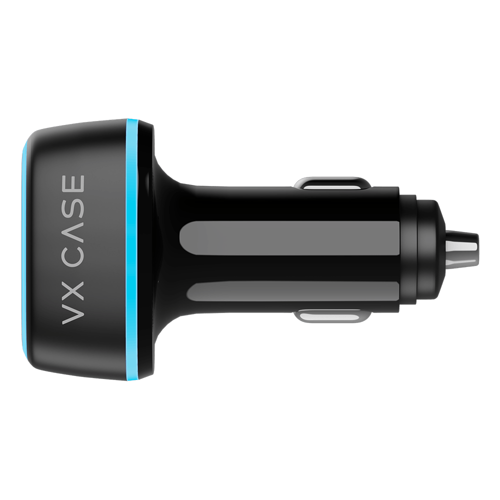 Carregador Veicular com 2 Type-C e uma USB 115W Turbo - VX Case