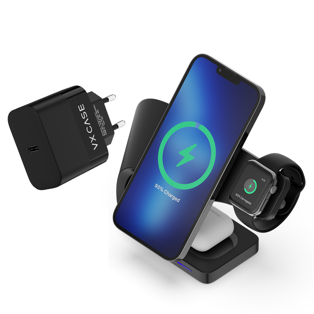 Carregador 4 em 1 VX Case Mag Easy Charger VX Case - Com Adaptador de tomada - VX Case