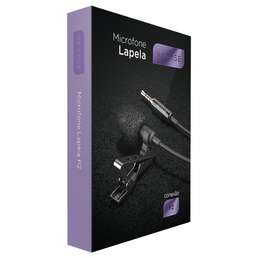 Microfone de Lapela P2 VX Case - VX Case