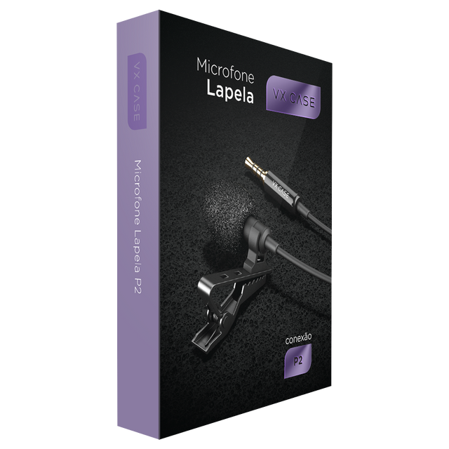 Microfone de Lapela P2 VX Case - VX Case