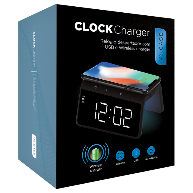 Carregador Wireless Clock Charger VX Case - VX Case