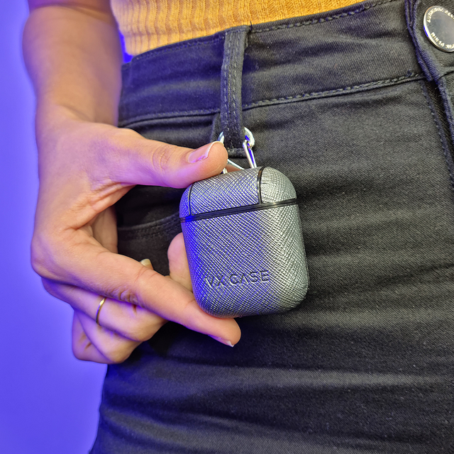 Estojo para AirPods AirCase VX Case Cinza Chumbo