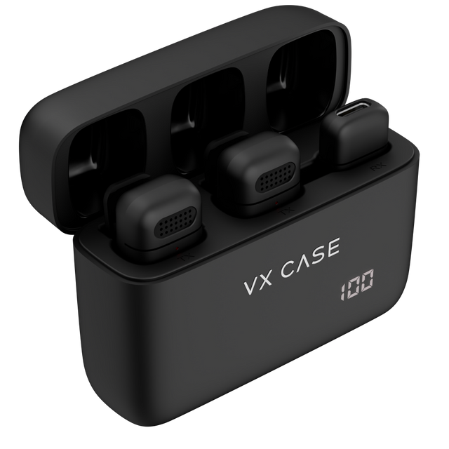 Microfone de Lapela Wireless Lightning Sublime c/ adaptador Type-C