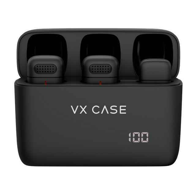 Microfone de Lapela Wireless Lightning Sublime c/ adaptador Type-C