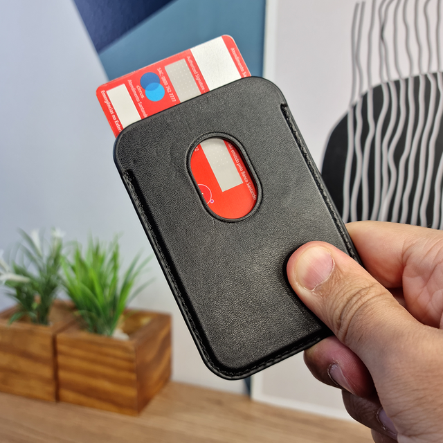 Porta Cartão Magsafe em Couro - Leather Wallet VX Case
